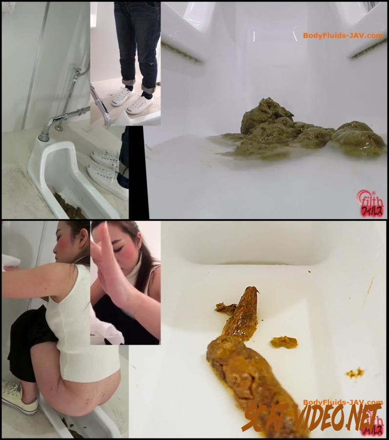 BFFF-143 Girls defecates big shit pile in public toilet close-up (2018) [FullHD/239.2016_BFFF-143]