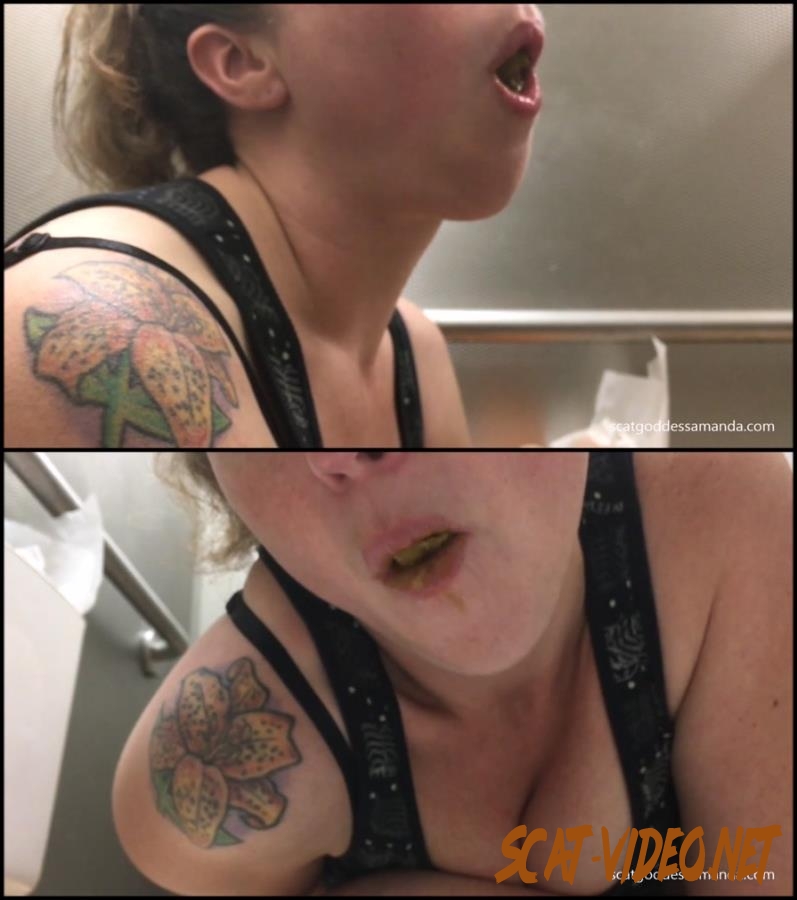 [Special #234] Woman amateur shitting in public toilet and suck turd (2018) [FullHD/012.0234_BFSpec-234]